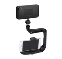 Video Action Stabilizer Grip Multifunctional Handheld Stabilizer with Hot Shoe Mount for Canon Sony DSLR Camcorder Camera