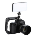Video Action Stabilizer Grip Multifunctional Handheld Stabilizer with Hot Shoe Mount for Canon Sony DSLR Camcorder Camera