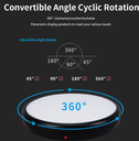 4545ALF 45CM Turntable with Power Color White Outlet Rotating Stand 360 Degree Photography Turntable with Remote Control
