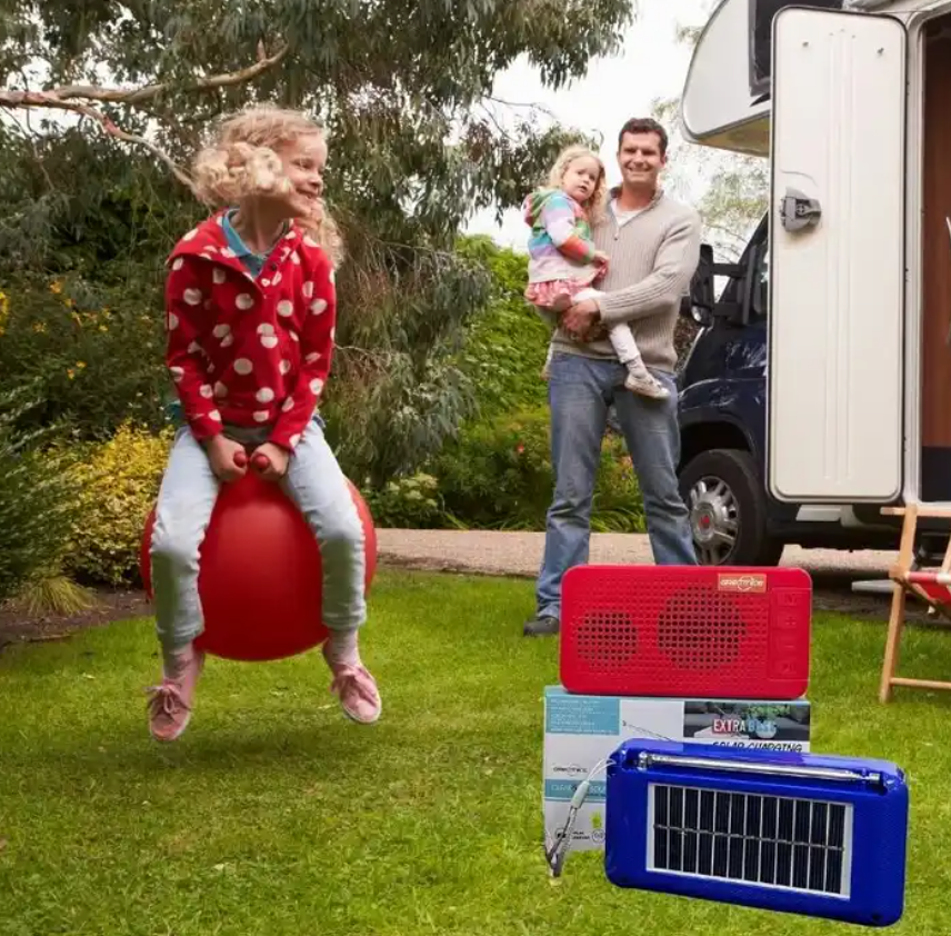 GTS-1602 Camping Glamping Picnic Park Outdoor activities Renewable energy Linein Multi color Solar panels Loudest BT speaker