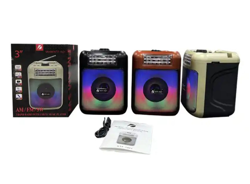 Dance Garden Road trip HiFi Antenna LED Bass Multifunctional Wireless Portable BT Sound core Speaker Auto Radio Real Fm