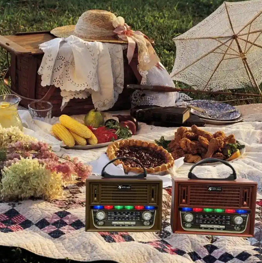 Home Decoration Antique Mini Shortwave Rechargeable Battery Wireless Speaker Portable Music Player Radio