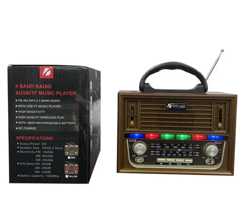Home Decoration Antique Mini Shortwave Rechargeable Battery Wireless Speaker Portable Music Player Radio