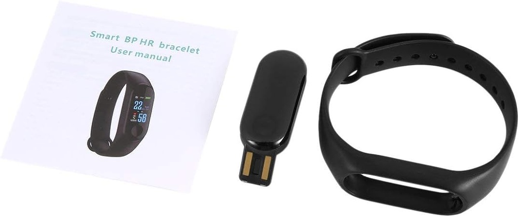 M3S Color Screen Fitness Tracker IP67 Waterproof Smart Bracelet Band - Black
