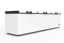 661L Commercial Chest Freezer Supermarket Top Open Deep Freezer Ice Cream Storage Refrigerator Equipment double door