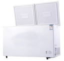 661L Commercial Chest Freezer Supermarket Top Open Deep Freezer Ice Cream Storage Refrigerator Equipment double door