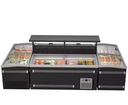 860L Auto-Defrost Commercial fridge Supermarket display refrigerator Sliding Display Glass Door Combination Chest Freezer