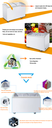 Custom size ice cream cooler cabinet ice lolly display chest deep freezer fridge for shop