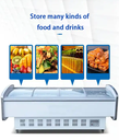 BC538L/380L Commercial Glass Door Display Vegetable Refrigerator For Supermarkets Display Cooler
