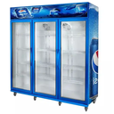 3 Glass Door Cold Drink Commercial Beverage Cooler Fridge For Supermarket