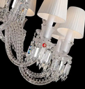 Modern Glass Arms K9 Crystal Lights Luxury Living Room Bedroom Indoor Decoration Candle Crystal Chandeliers & Pendant Lights