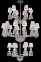 Modern Glass Arms K9 Crystal Lights Luxury Living Room Bedroom Indoor Decoration Candle Crystal Chandeliers & Pendant Lights