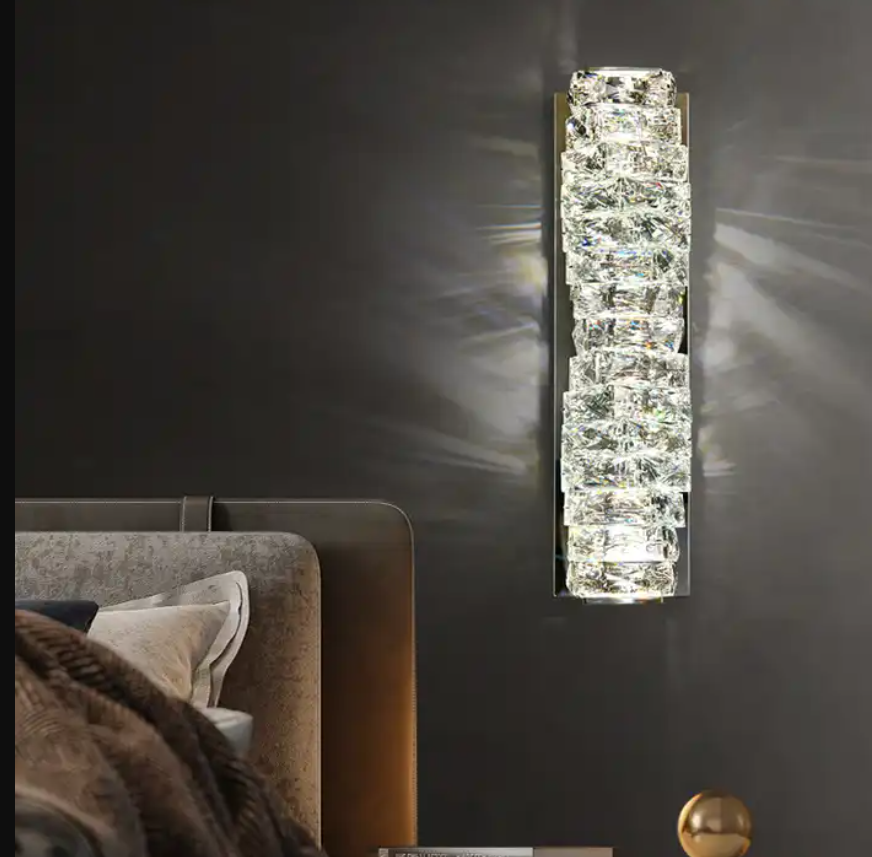 Indoor Modern Luxury Bedroom Corridor Crystal Wall Lamp Light