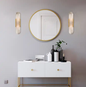 Iwork Lighting Nordic Vintage Luxury Design Marble Lamp Shade Gold Iron Body Long Wall Lamp For Hotel living Room Bed Side