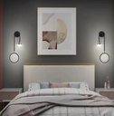 Creative Bedroom Bedside Adjustable Lamp Simple Modern Luxury Nordic Living Room Corridor Background Wall Lamp
