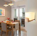 Modern Glass Fixture Wall Light E27 Home Indoor Lighting Corridor Aluminium Led Wall Lamp For Living Room