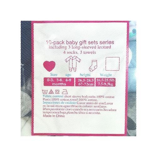 3Pcs Of Baby Boy Overalls + 4 Pairs Of Socks + 3 Washcloths - Multicolor.