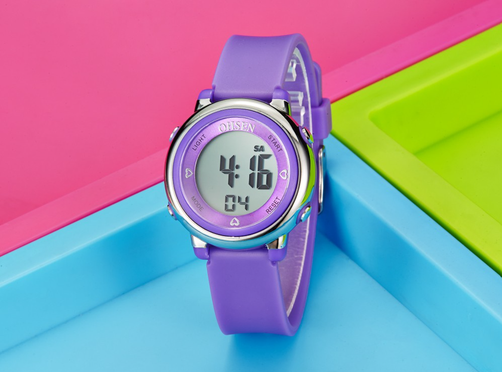 OHSEN 1605 Children Fashion Sport Waterproof Watch LED Digital Multi-function Back Light Colorful Wrist Watch