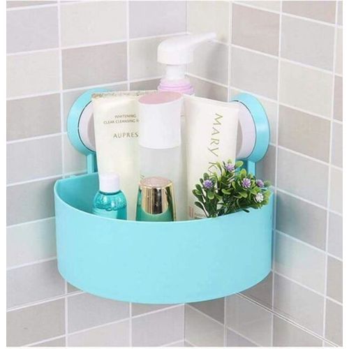 1Pc Corner Triangle Shelf Bathroom Kitchen Storage Rack - Color May Vary