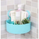 1Pc Corner Triangle Shelf Bathroom Kitchen Storage Rack - Color May Vary