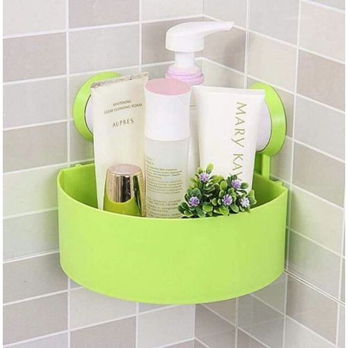 1Pc Corner Triangle Shelf Bathroom Kitchen Storage Rack - Color May Vary