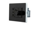 AG2396.AFBK AG Series Acrylic Full Black Color ZA Z&A Electric dimmer Switch with USB