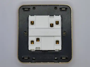 PC White Color 2Gang 2Way Electrical Wall Sockets And Switches