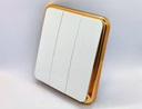 PC White Color 2Gang 2Way Electrical Wall Sockets And Switches
