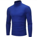 Men Turtleneck Long Sleeve Cotton Comfortable 7 Colors Undershirt Close-fitting Elastic White Undershirts