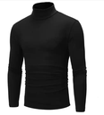 Men Turtleneck Long Sleeve Cotton Comfortable 7 Colors Undershirt Close-fitting Elastic White Undershirts