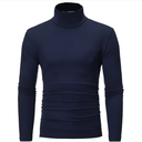 Men Turtleneck Long Sleeve Cotton Comfortable 7 Colors Undershirt Close-fitting Elastic White Undershirts