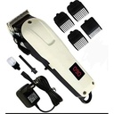 Nikai Rechargeable Saloon Hair Clipper Beard Shaver Hair Trimmer Shaving Machine - color White, Black