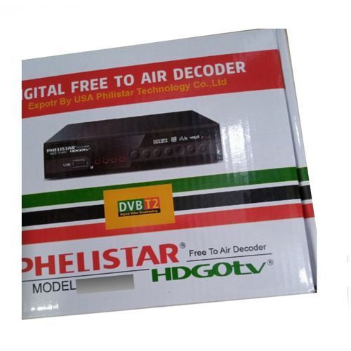 Phelister Free to Air Decoder, No monthly subscription of Local channels - Black