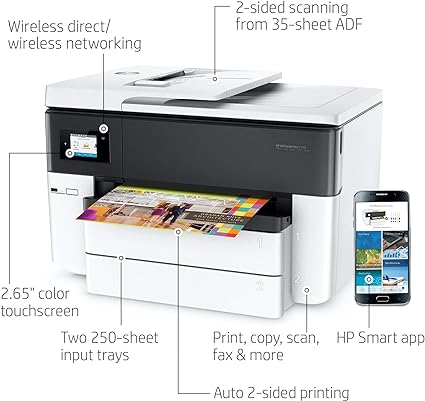 Hp office jet pro 7740 wide format 3 in 1 color printers