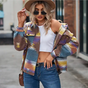 Womens Clothing Ladies Long Sleeve Button Down Vintage Aztec Jacket Coats