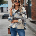 Womens Clothing Ladies Long Sleeve Button Down Vintage Aztec Jacket Coats