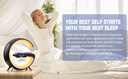 15W Speaker Multifunctional Fast Wireless Charger,  Rgb Light G Shaped 2 Type-c Fast Control Time Alarm Clock Bluetooth Speaker