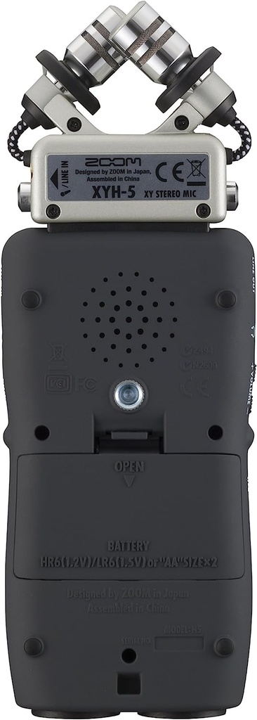 Zoom H5 4-Track Portable Recorder for Audio for Video, Music, and Podcasting, Stereo Microphones