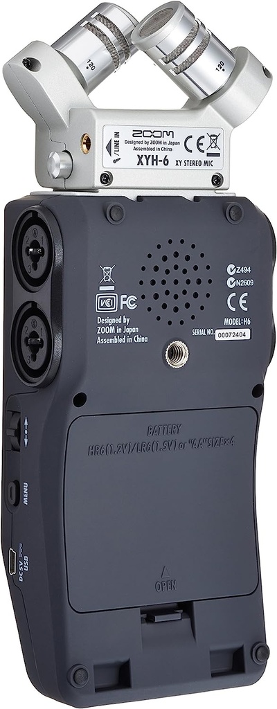 Zoom H6 6-Track Portable Recorder, Stereo Microphones