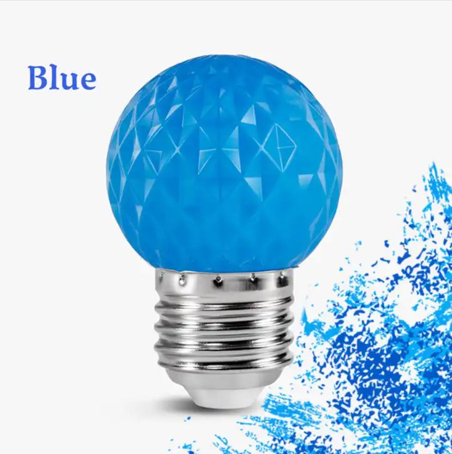 Festival atmosphere light G45 1.5W 220v 45mm * 70mm E27/B22 colorful Global spherical style decoration LED color bulb