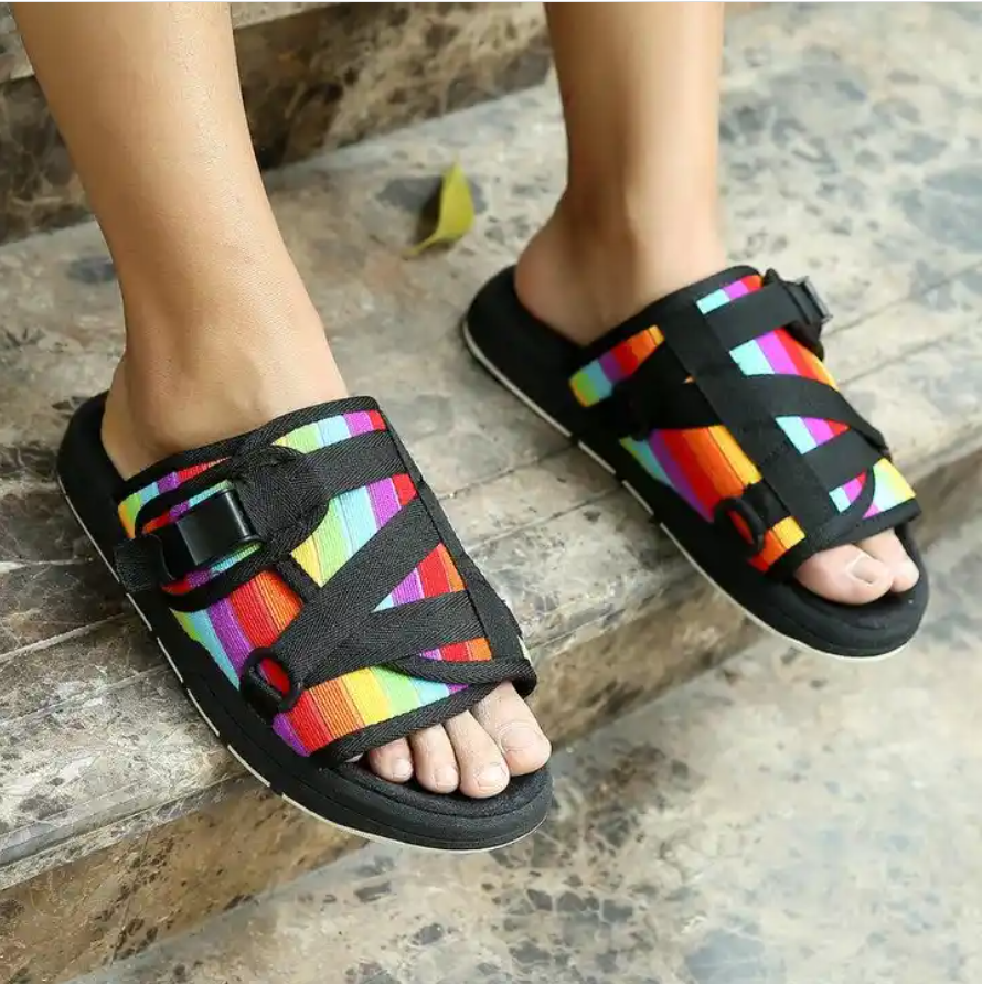 Printed Color Outdoor Women Slippers