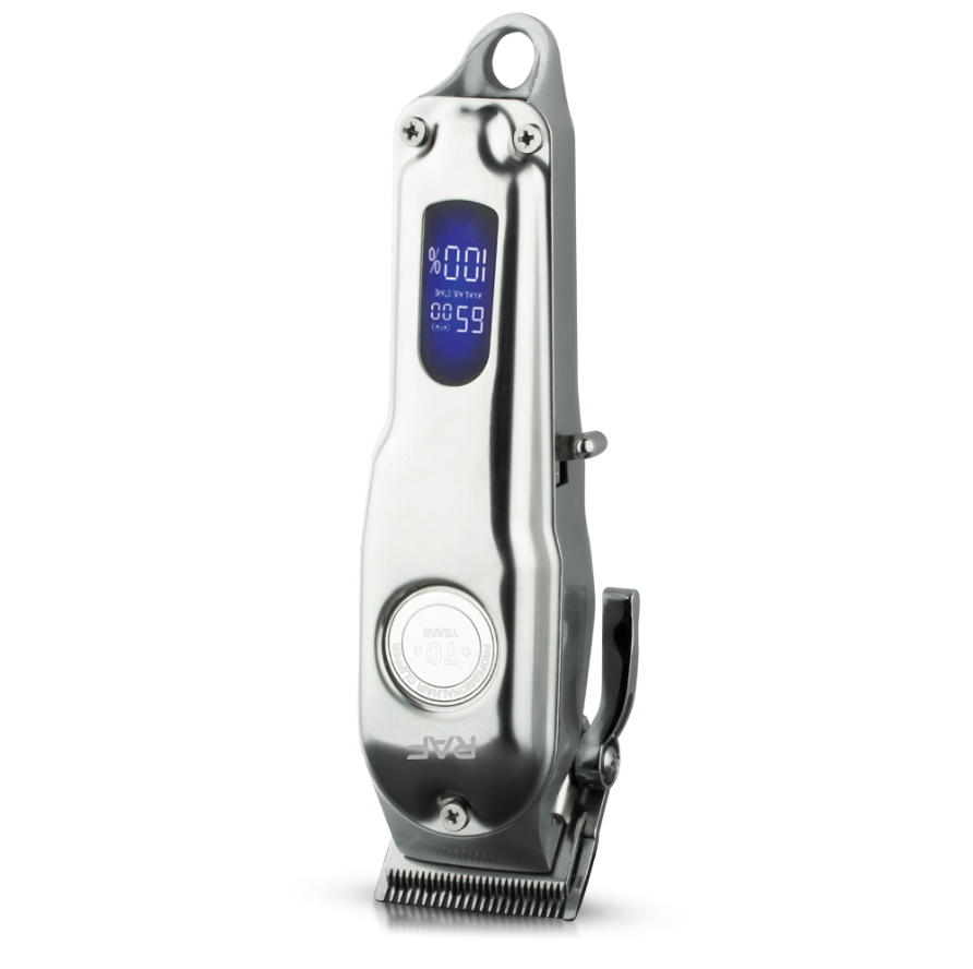 2023 Most Popular 80W Stainless LCD Hair Clippers For Men Cordless