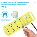 Gelistar Extension Universal Standard Office/Home Switch Power Strip Socket With 8 Outlets Switch Plug