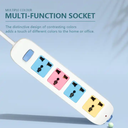 Universal Type 4 Outlet Power Strip 2M extension Socket Board with Switch