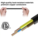 3 Pin EU Plug Connector Extension Cable AC Power Cord
