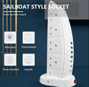 British standard power strip tower muti-plug 8outlet+4USB+2typec Overload protection extension wire socket