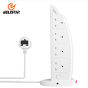 British standard power strip tower muti-plug 8outlet+4USB+2typec Overload protection extension wire socket