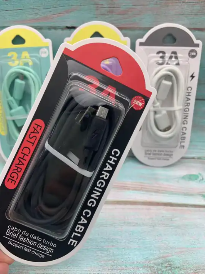 Macaron 3ft Data Cable Micro Type C USB Charging Cable Transfer Mobile Phone Cable