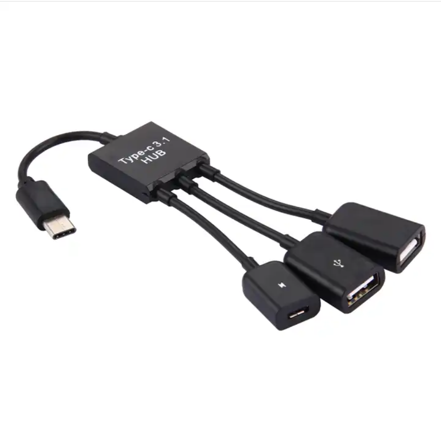 17.8cm 3 Ports USB-C / Type-C 3.1 OTG Charge HUB Cable Docking Station Hub USB