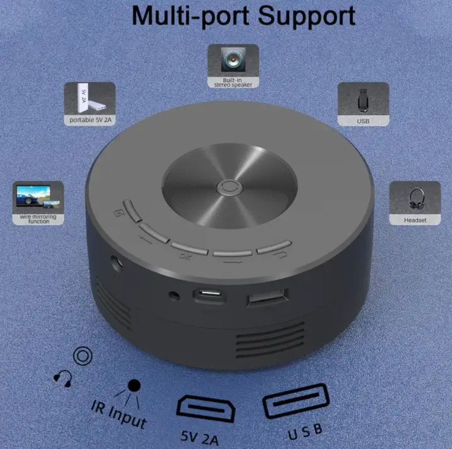 USB powered YT200 320 X 180P hd led mini projector price support wired connection screen for phone best mini projector